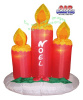 Set of 3 Noel Candles Christmas Inflatable